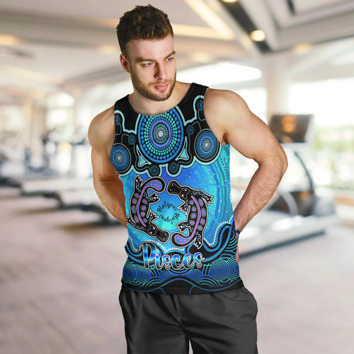 personalised-australia-pisces-platypus-zodiac-men-tank-top-auz-astrology-aboriginal-aqua