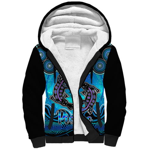 personalised-australia-pisces-platypus-zodiac-sherpa-hoodie-auz-astrology-aboriginal-aqua