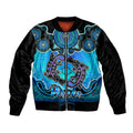 personalised-australia-pisces-platypus-zodiac-sleeve-zip-bomber-jacket-auz-astrology-aboriginal-aqua