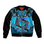 personalised-australia-pisces-platypus-zodiac-sleeve-zip-bomber-jacket-auz-astrology-aboriginal-aqua
