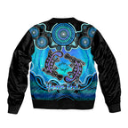 personalised-australia-pisces-platypus-zodiac-sleeve-zip-bomber-jacket-auz-astrology-aboriginal-aqua