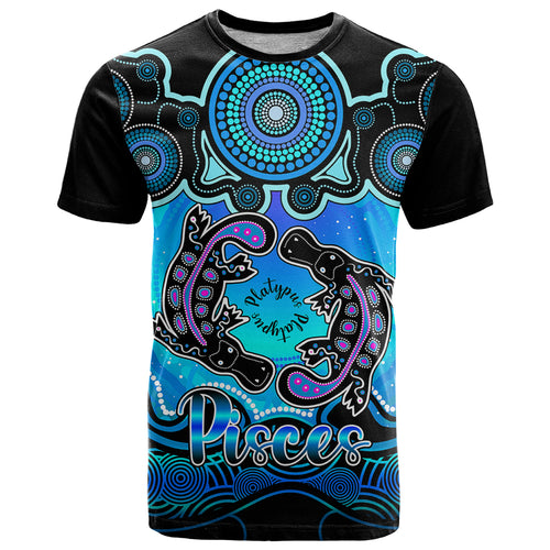 personalised-australia-pisces-platypus-zodiac-t-shirt-auz-astrology-aboriginal-aqua