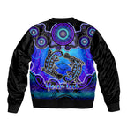 personalised-australia-pisces-platypus-zodiac-bomber-jacket-auz-astrology-aboriginal-blue