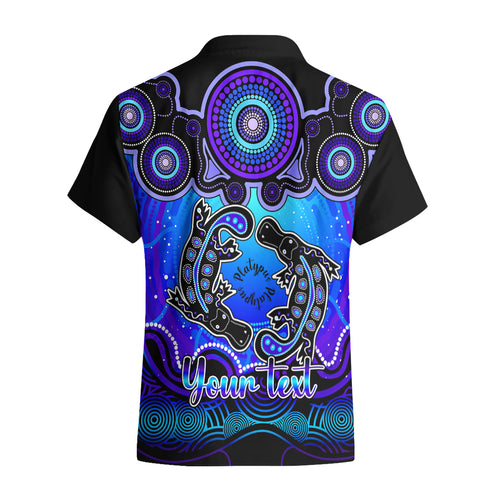 personalised-australia-pisces-platypus-zodiac-hawaiian-shirt-auz-astrology-aboriginal-blue