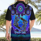 personalised-australia-pisces-platypus-zodiac-hawaiian-shirt-auz-astrology-aboriginal-blue