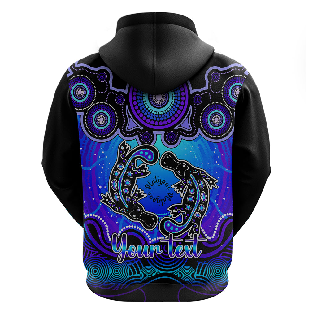 personalised-australia-pisces-platypus-zodiac-hoodie-auz-astrology-aboriginal-blue