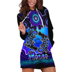 personalised-australia-pisces-platypus-zodiac-hoodie-dress-auz-astrology-aboriginal-blue