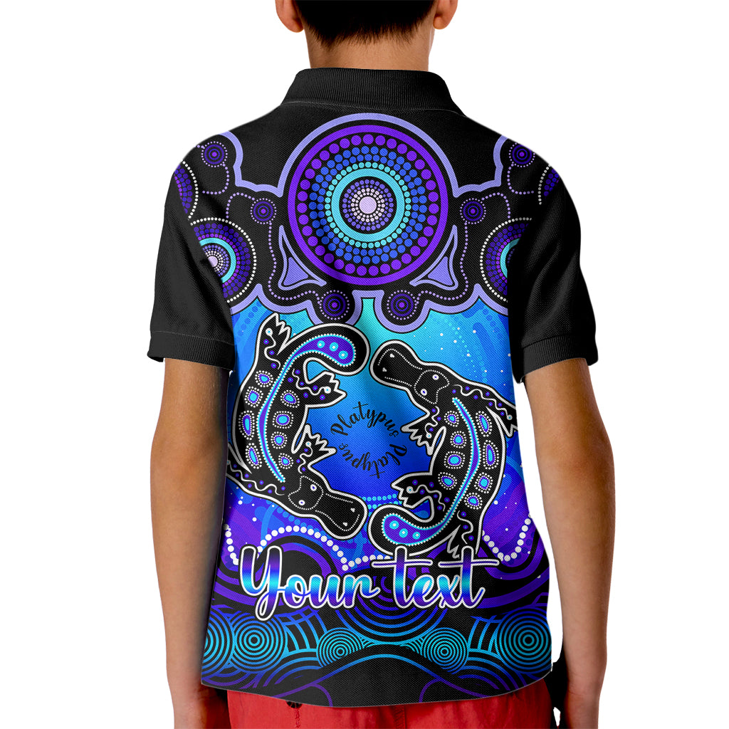 personalised-australia-pisces-platypus-zodiac-kid-polo-shirt-auz-astrology-aboriginal-blue