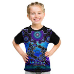 personalised-australia-pisces-platypus-zodiac-kid-t-shirt-auz-astrology-aboriginal-blue
