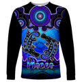personalised-australia-pisces-platypus-zodiac-long-sleeve-shirt-auz-astrology-aboriginal-blue