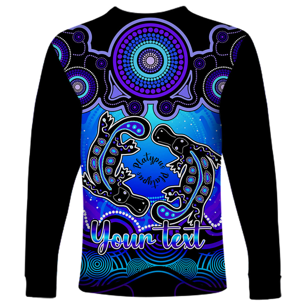 personalised-australia-pisces-platypus-zodiac-long-sleeve-shirt-auz-astrology-aboriginal-blue
