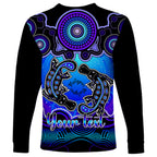 personalised-australia-pisces-platypus-zodiac-long-sleeve-shirt-auz-astrology-aboriginal-blue
