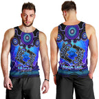 personalised-australia-pisces-platypus-zodiac-men-tank-top-auz-astrology-aboriginal-blue