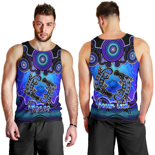 personalised-australia-pisces-platypus-zodiac-men-tank-top-auz-astrology-aboriginal-blue