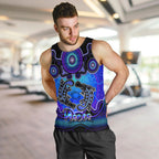 personalised-australia-pisces-platypus-zodiac-men-tank-top-auz-astrology-aboriginal-blue