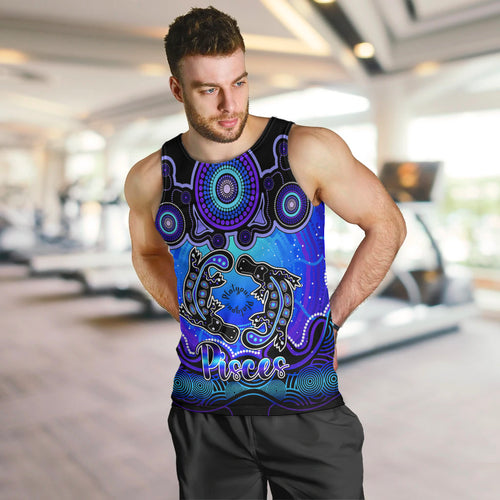 personalised-australia-pisces-platypus-zodiac-men-tank-top-auz-astrology-aboriginal-blue