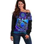 personalised-australia-pisces-platypus-zodiac-off-shoulder-sweater-auz-astrology-aboriginal-blue