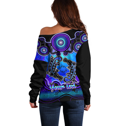 personalised-australia-pisces-platypus-zodiac-off-shoulder-sweater-auz-astrology-aboriginal-blue