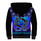 personalised-australia-pisces-platypus-zodiac-sherpa-hoodie-auz-astrology-aboriginal-blue