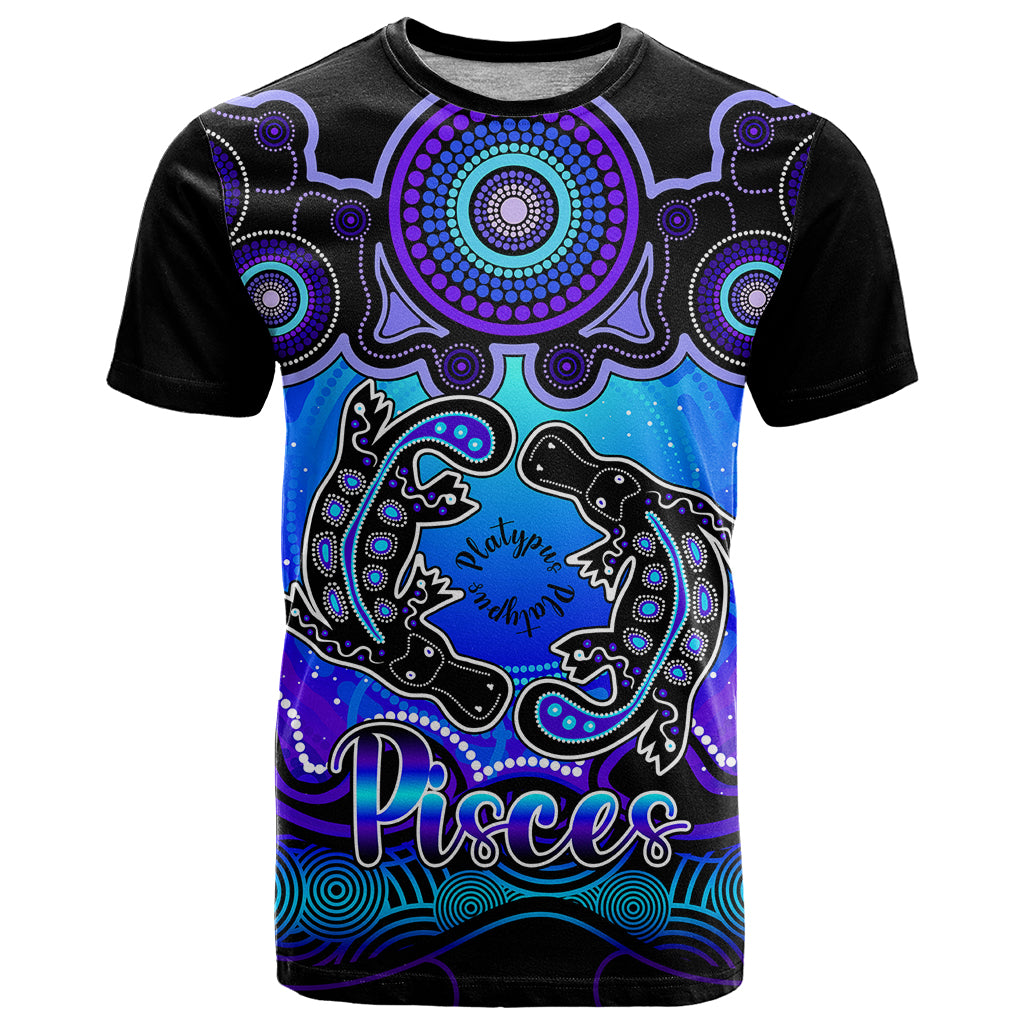 personalised-australia-pisces-platypus-zodiac-t-shirt-auz-astrology-aboriginal-blue