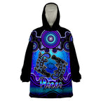 personalised-australia-pisces-platypus-zodiac-wearable-blanket-hoodie-auz-astrology-aboriginal-blue
