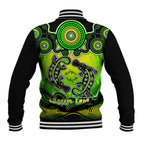 personalised-australia-pisces-platypus-zodiac-baseball-jacket-auz-astrology-aboriginal-green