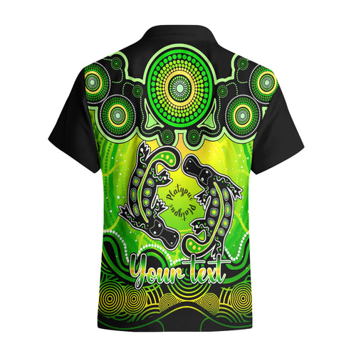 personalised-australia-pisces-platypus-zodiac-hawaiian-shirt-auz-astrology-aboriginal-green
