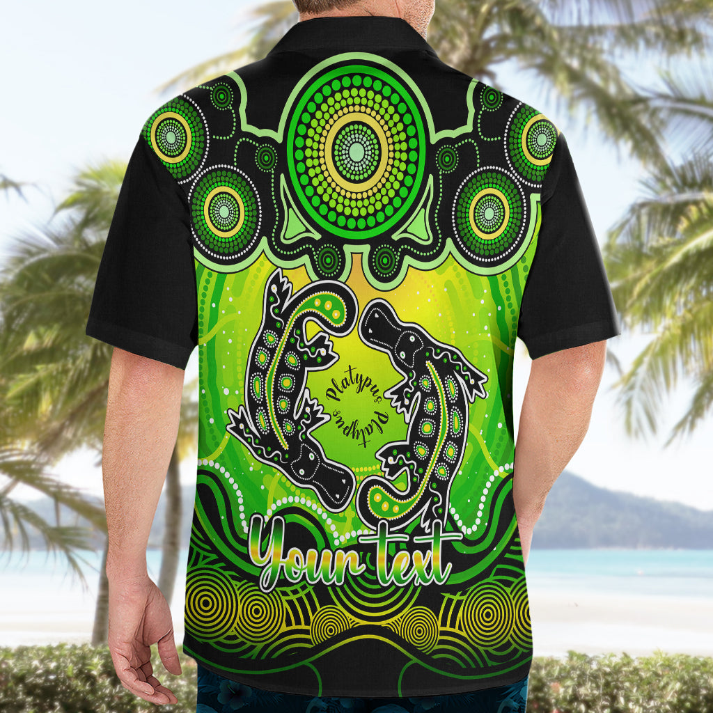 personalised-australia-pisces-platypus-zodiac-hawaiian-shirt-auz-astrology-aboriginal-green