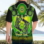 personalised-australia-pisces-platypus-zodiac-hawaiian-shirt-auz-astrology-aboriginal-green