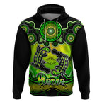 personalised-australia-pisces-platypus-zodiac-hoodie-auz-astrology-aboriginal-green