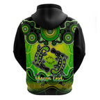 personalised-australia-pisces-platypus-zodiac-hoodie-auz-astrology-aboriginal-green