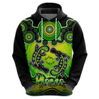 personalised-australia-pisces-platypus-zodiac-hoodie-auz-astrology-aboriginal-green