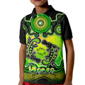 personalised-australia-pisces-platypus-zodiac-kid-polo-shirt-auz-astrology-aboriginal-green