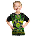 personalised-australia-pisces-platypus-zodiac-kid-t-shirt-auz-astrology-aboriginal-green