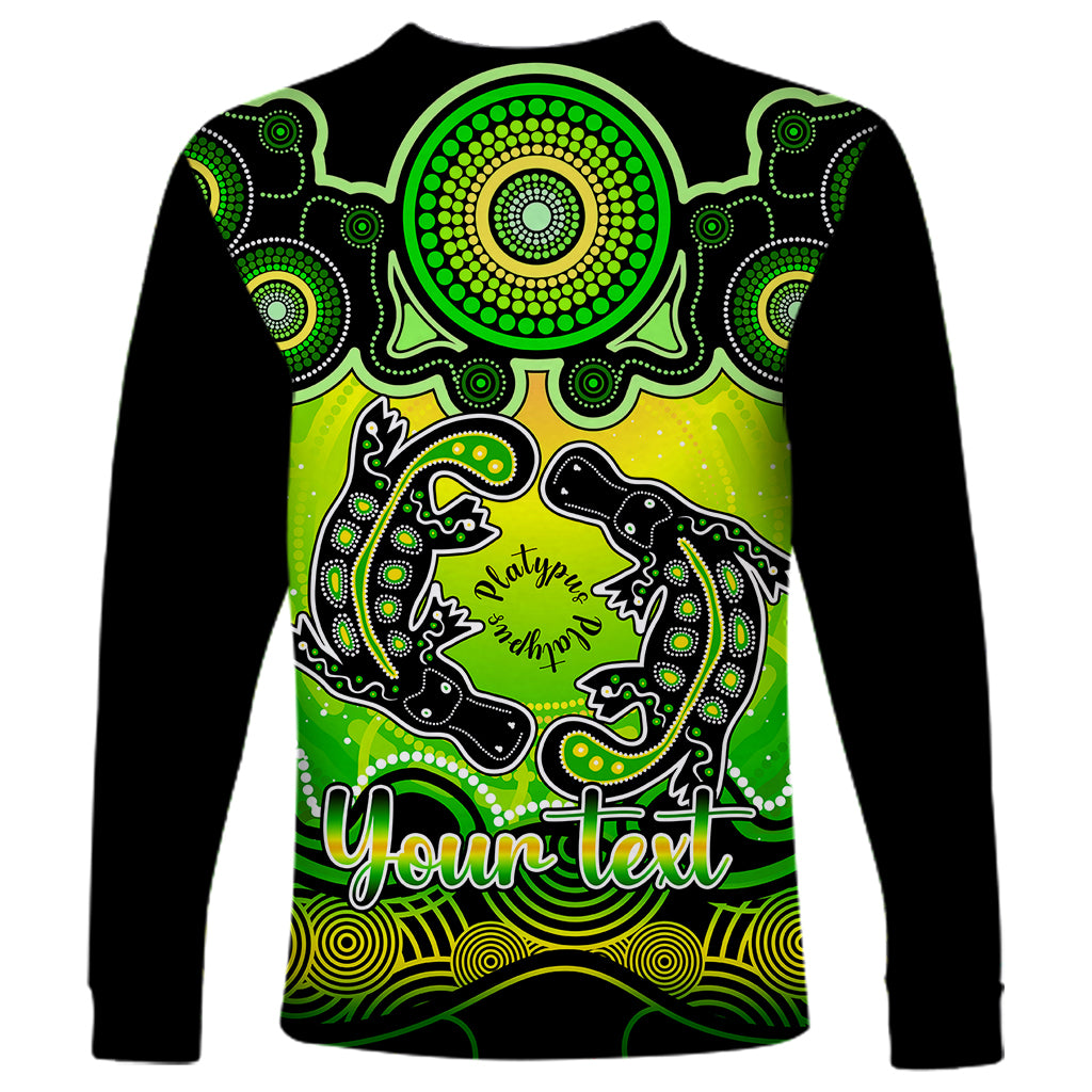 personalised-australia-pisces-platypus-zodiac-long-sleeve-shirt-auz-astrology-aboriginal-green