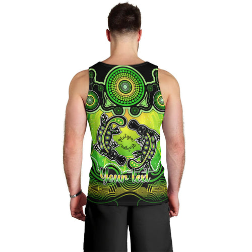 personalised-australia-pisces-platypus-zodiac-men-tank-top-auz-astrology-aboriginal-green