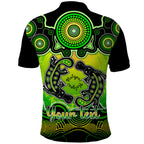 personalised-australia-pisces-platypus-zodiac-polo-shirt-auz-astrology-aboriginal-green