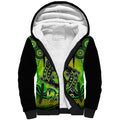 personalised-australia-pisces-platypus-zodiac-sherpa-hoodie-auz-astrology-aboriginal-green