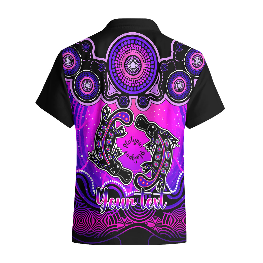 personalised-australia-pisces-platypus-zodiac-hawaiian-shirt-auz-astrology-aboriginal-magenta