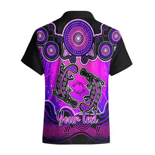 personalised-australia-pisces-platypus-zodiac-hawaiian-shirt-auz-astrology-aboriginal-magenta
