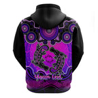 personalised-australia-pisces-platypus-zodiac-hoodie-auz-astrology-aboriginal-magenta