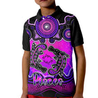 personalised-australia-pisces-platypus-zodiac-kid-polo-shirt-auz-astrology-aboriginal-magenta