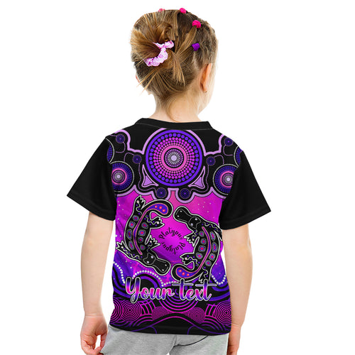 personalised-australia-pisces-platypus-zodiac-kid-t-shirt-auz-astrology-aboriginal-magenta