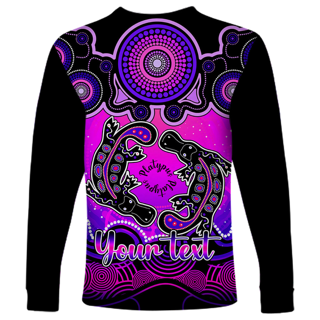 personalised-australia-pisces-platypus-zodiac-long-sleeve-shirt-auz-astrology-aboriginal-magenta