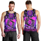 personalised-australia-pisces-platypus-zodiac-men-tank-top-auz-astrology-aboriginal-magenta