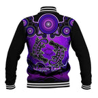 personalised-australia-pisces-platypus-zodiac-baseball-jacket-auz-astrology-aboriginal-purple