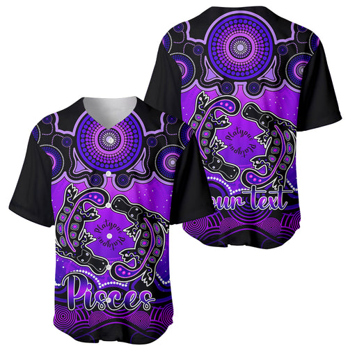 personalised-australia-pisces-platypus-zodiac-baseball-jersey-auz-astrology-aboriginal-purple