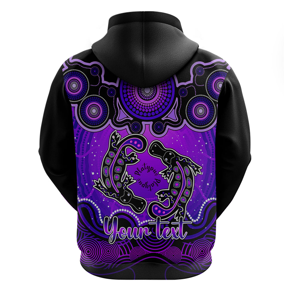 personalised-australia-pisces-platypus-zodiac-hoodie-auz-astrology-aboriginal-purple