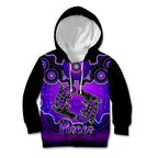 personalised-australia-pisces-platypus-zodiac-kid-hoodie-auz-astrology-aboriginal-purple