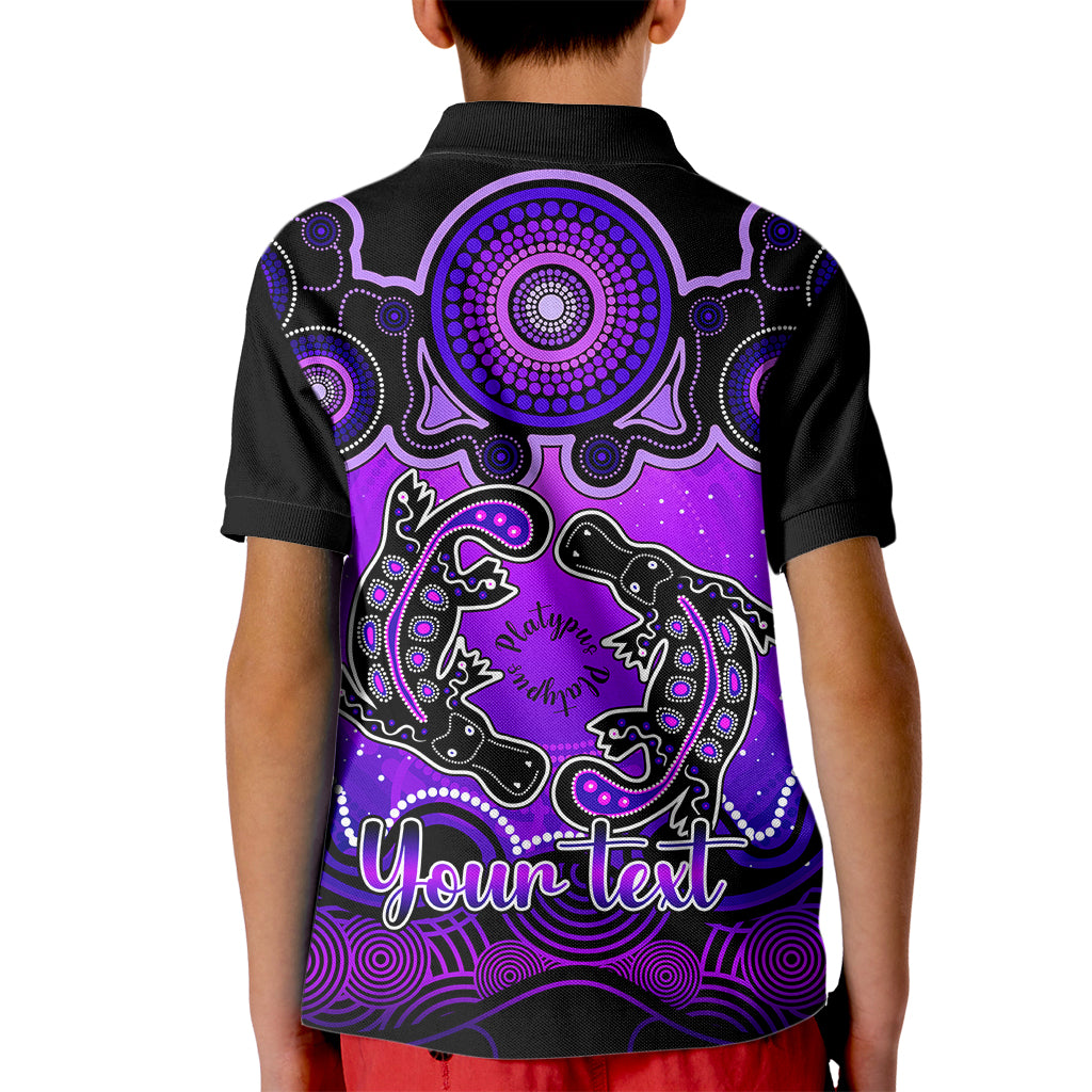 personalised-australia-pisces-platypus-zodiac-kid-polo-shirt-auz-astrology-aboriginal-purple
